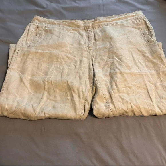 Eileen Fisher Linen Crop Pants - Picture 8 of 12